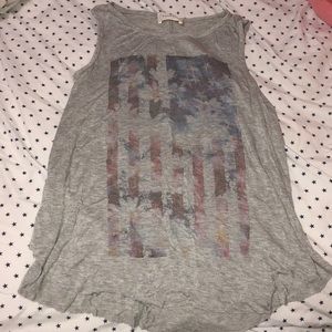 faded american flag tank top